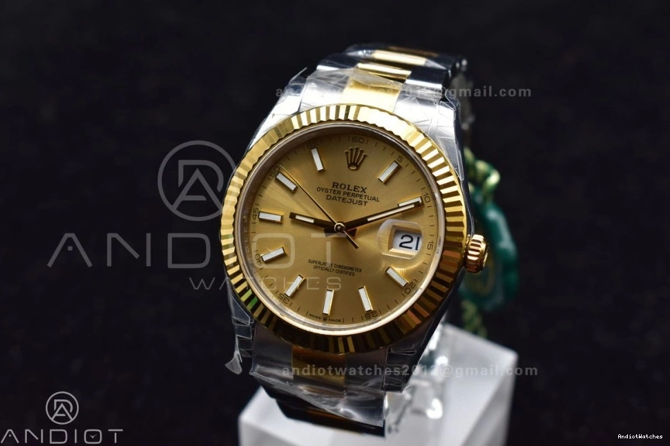 DateJust 600 YG 1:1 41 Best SS VSF Edition YG 126333 on 904L AllSeason VS Dial Oyster Bracelet 1230